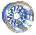 Medusa - 10" Aluminum Machine with Blue Finish Rim (40471-B21)